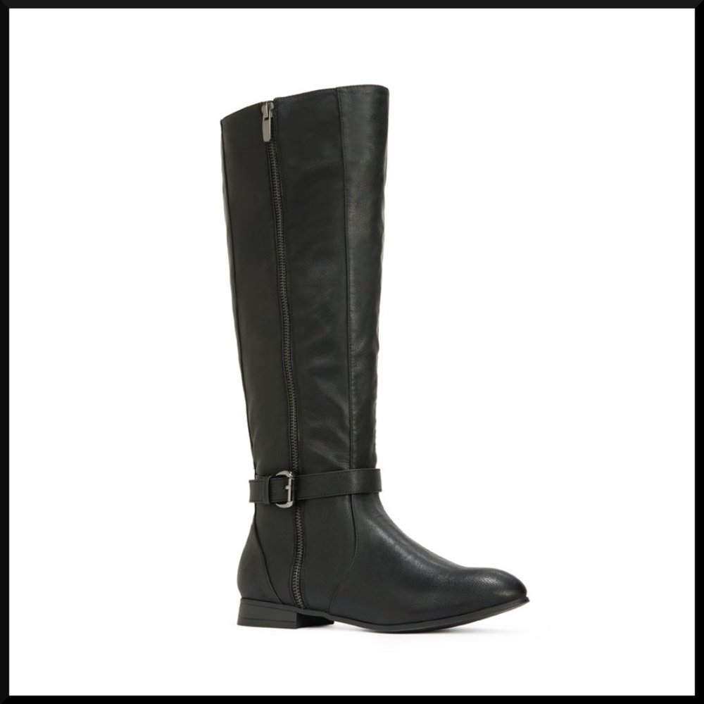 NIB JustFab Blyton Black Boots - Picture 3 of 6